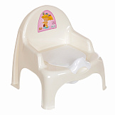 DUNYA Детский горшок-кресло Белый/Молочный