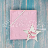 LITTLE STAR Пеленка влагонепроницаемая махровая Розовый (120*60) 
