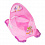 ТЕГА Детский горшок антискользящий AQUA (АКВА) прозрачный розовый