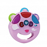 PITUSO Развивающая игрушка Музыкальный бубен (розовый) (свет,звук) 12*11*3,5 см