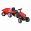 PILSAN Педальная машина Tractor с прицепом Red/Красный (3-8лет), 143*51*51 см