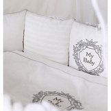 LAPPETTI Комплект для овальной кровати 6 предметов MY BABY Белый