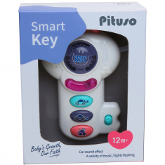 PITUSO Развивающая игрушка Музыкальный ключ (белый) (свет,звук) 16,5*10*5 см