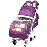 НИКА Санки коляска DISNEY BABY2 Винни баклажан
