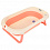 PITUSO Детская ванна складная 81,5 см,встроенный термометр, Pink/Персик 81,5*46*20 см