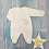 LITTLE STAR Комбинезон р.68 (3-6 мес) Вышивка (хлопок с начесом)  