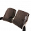 PITUSO Муфта-варежки на коляску шерстяной мех (белый) + плащевка Коричневый меланж