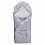 BAMBOLA Комплект на выписку Маршмэллоу 2 пр ( одеяло вяз/мех+лента/бант) Серый