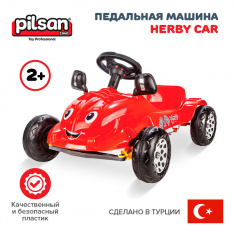 PILSAN Педальная машина Herby Car Red/Красный, 81*57*42,5 см (2-4лет)