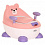 PITUSO Детский горшок Мишутка Pink-Blue/Розовый-голубой 34*35,5*29 см