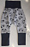 Ползунки-штанишки на широком манжете (интерлок цвет., 68-44, рис. панда серая)