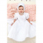 PITUSO Ком-т для крещения девочки 3 пр.( крестильное платье, чепчик, мешочек д/хран) 																														