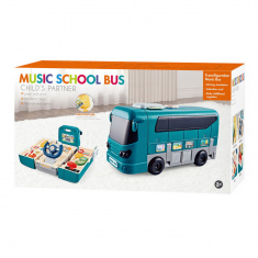 PITUSO Игровой набор Автомобилист-Школьный музыкальный автобус Blue/Голубоq