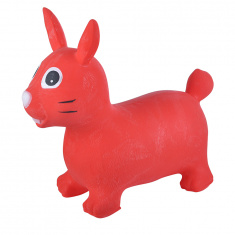 SPRING Прыгуны-животные ЗАЙКА (Красный), PVC, с насосом, 62*30*50см,  