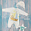LITTLE STAR Комбинезон на кнопках+чепчик р.68 (3-6 мес) Ажур Мишка-морячок Кремовый 
