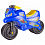 АЛЬТЕРНАТИВА Каталка детская Мотоцикл Синий 68*27*47,5 (уп.2)