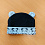 LITTLE STAR Шапочка  Мишка р.42 см (ангора гл,подклад кулир) Черная