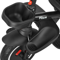 PITUSO Велосипед трехколесный Elite Plus Black/черный, 10"/8"