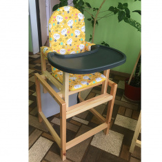 СЕНС-М Стул-стол для кормления СТД 07 Кошки желтый пластиковая столешница 