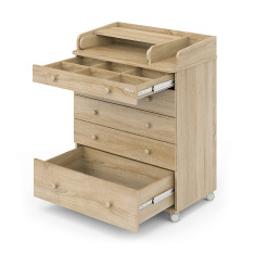 PITUSO Комод раскладной/колесо TORI (5 ящ)