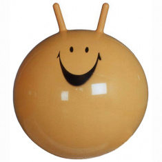 Мяч-прыгун , диаметр 55см, желтый с рис.