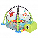 PITUSO Развивающий коврик Черепашка,3в1,игрушки,30 шаров,90*75*55 см
