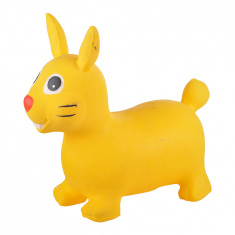 SPRING Прыгуны-животные ЗАЙКА (Желтый), PVC, с насосом, 62*30*50см,  