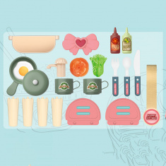 PITUSO Игровой набор Кухня в чемоданчике 25 элем-в 35,5*26*32