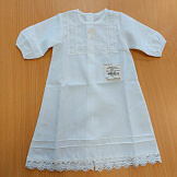 LITTLE STAR Крестильная рубашка Ангел р.62 (0-3 мес) (хлопковая вуаль) Шампань