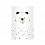ALBEROMIO Пеленальная доска PT80 084 Забавный Мишка Белый 80см*47см