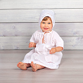 PITUSO Ком-т для крещения девочки 3 пр.( крестильное платье, чепчик, пеленка) 