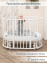 PITUSO Кровать детская универсальная 9/1 Monica маятник поперечный Белый