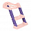 PITUSO Сиденье для унитаза с лесенкой и ручками (2 ступени) Pink/Розовый, 41,5*45*54 см