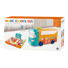 PITUSO Игровой набор Автомобилист-Школьный музыкальный автобус Orange/Оранжевый