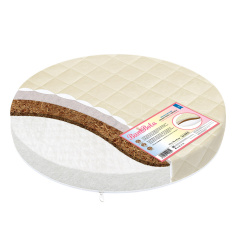 BAMBOLA Матрас в круглую кроватку ROUN HOLO+KOKOS 8 75*75*8 