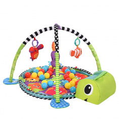 PITUSO Развивающий коврик Черепашка,3в1,игрушки,30 шаров,90*75*55 см