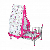 FEI LI TOYS Кукольная кроватка/ Колыбель 56,5*32,5*72cm, розовый