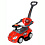 Chilok BO Машина/Каталка Машинка Мега Красный (ручка, бампер, муз.панель)