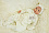 LITTLE STAR Комплект трик д/нов р. 56 (0 мес) комбинезон+чепчик Пузики Хвостики Мишутка Крем (футер)
